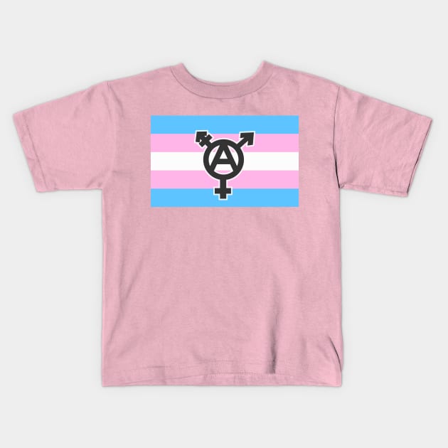 Trans Anarchy Kids T-Shirt by WallHaxx